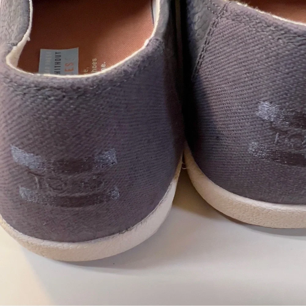 TOMS Mens Dark Gray Classic Lace Up Flat Casual Shoes Size 13